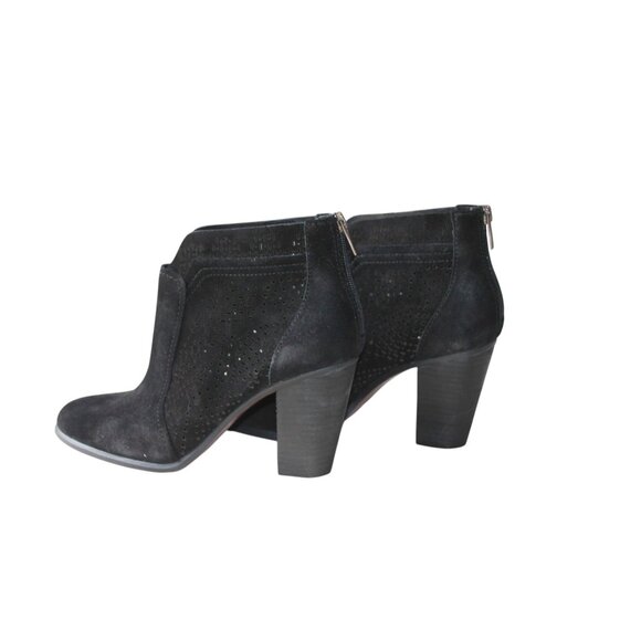 Vince Camuto 9M VC-Frasitta Black Merona New Suede Ankle Booties Sz 9 Womens - Picture 11 of 16